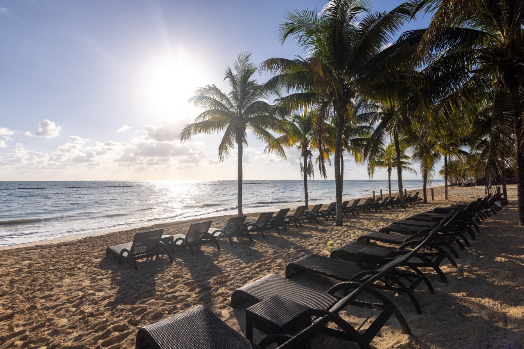 Sunrise over the beach